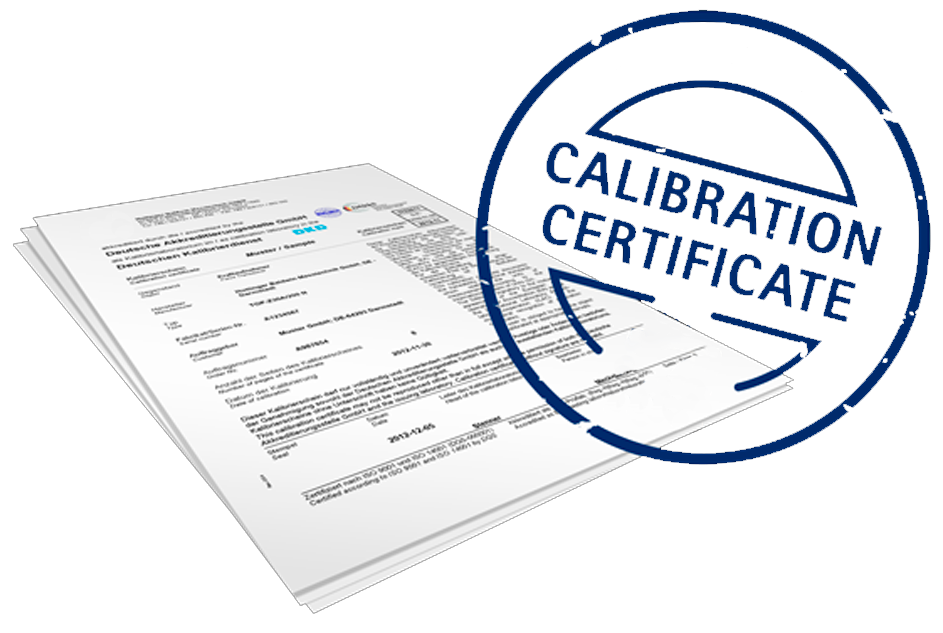 certificado de calibración