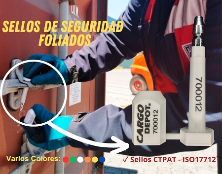 Sellos de seguridad foliados Cargo Depot Varios Colores Sellos CTPAT