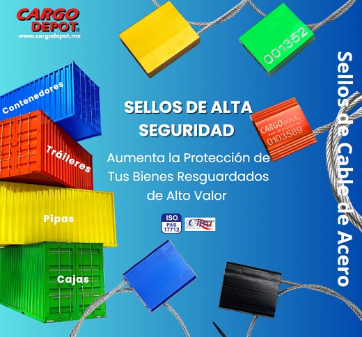 Sellos de alta seguridad de cable de acero para contenedores y camiones