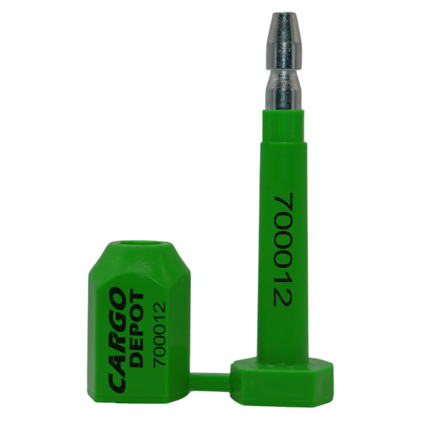 Sello tipo Botella alta seguridad color verde