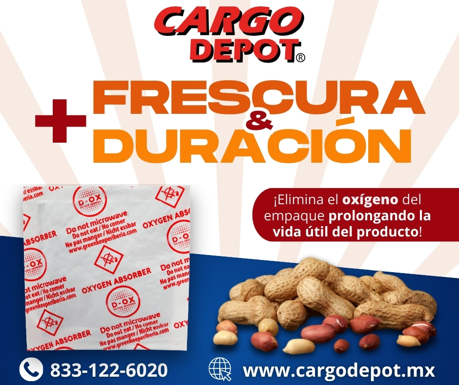 Absorbentes de Oxígeno - Reduce el oxígeno al interior de productos envasados en bolsas y paquetes.