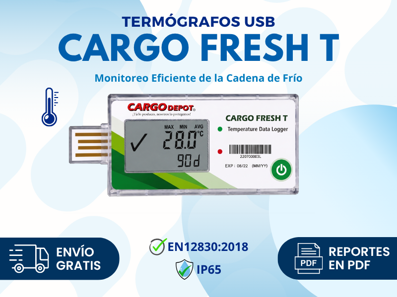 Data logger fresh tag 10T - Registrador de temperatura descartable Usb