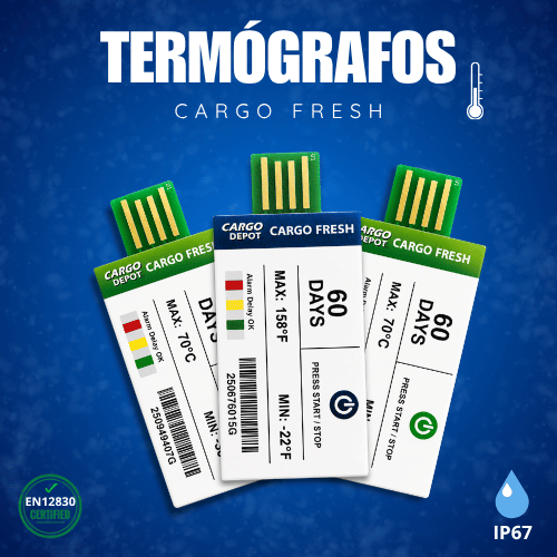 Termógrafos Fresh Tag 1 - Termógrafo digital usb desechable 60 días