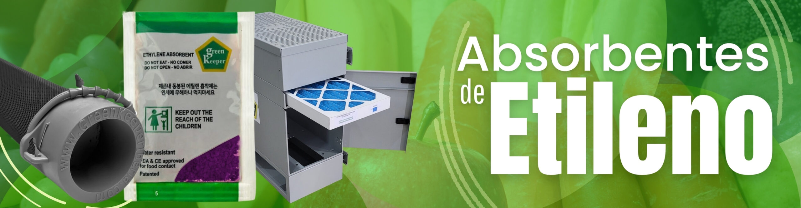 Absorbentes de etileno: máquinas, sobres y sobres