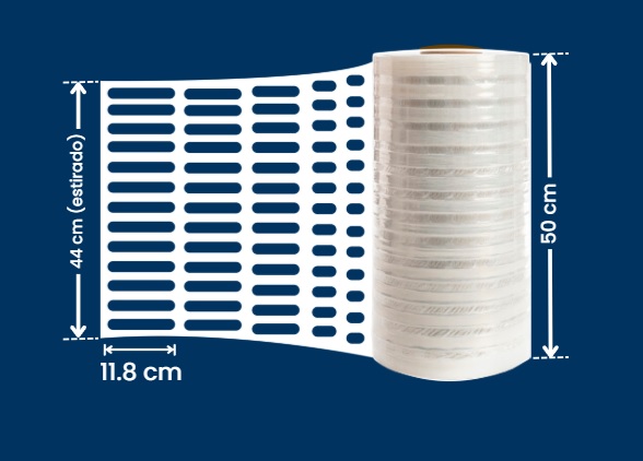 Medidas del rollo de plástico para emplayar preestidado cargo film 300