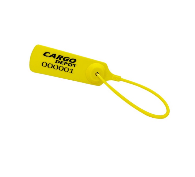 cincho de seguridad tipo cola de rata amarillo de 37 cm