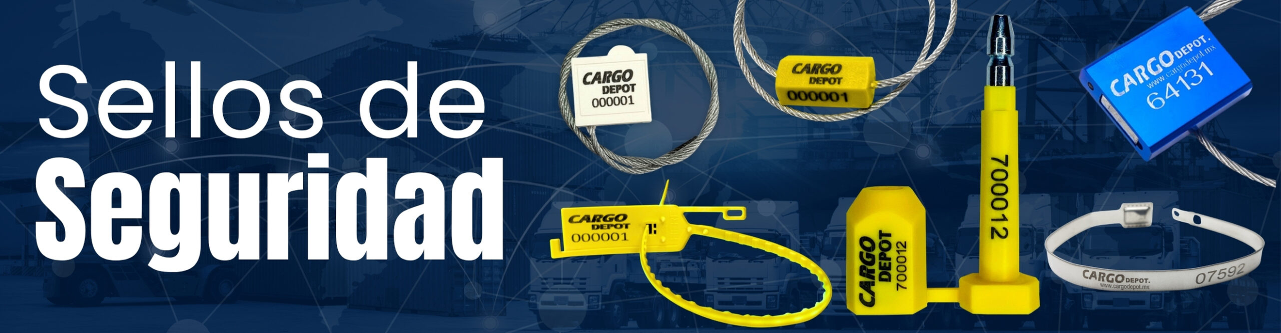 Sellos de Seguridad  Cargo Depot - Tipo Botella, Cable, Plásticos  Y Precintos